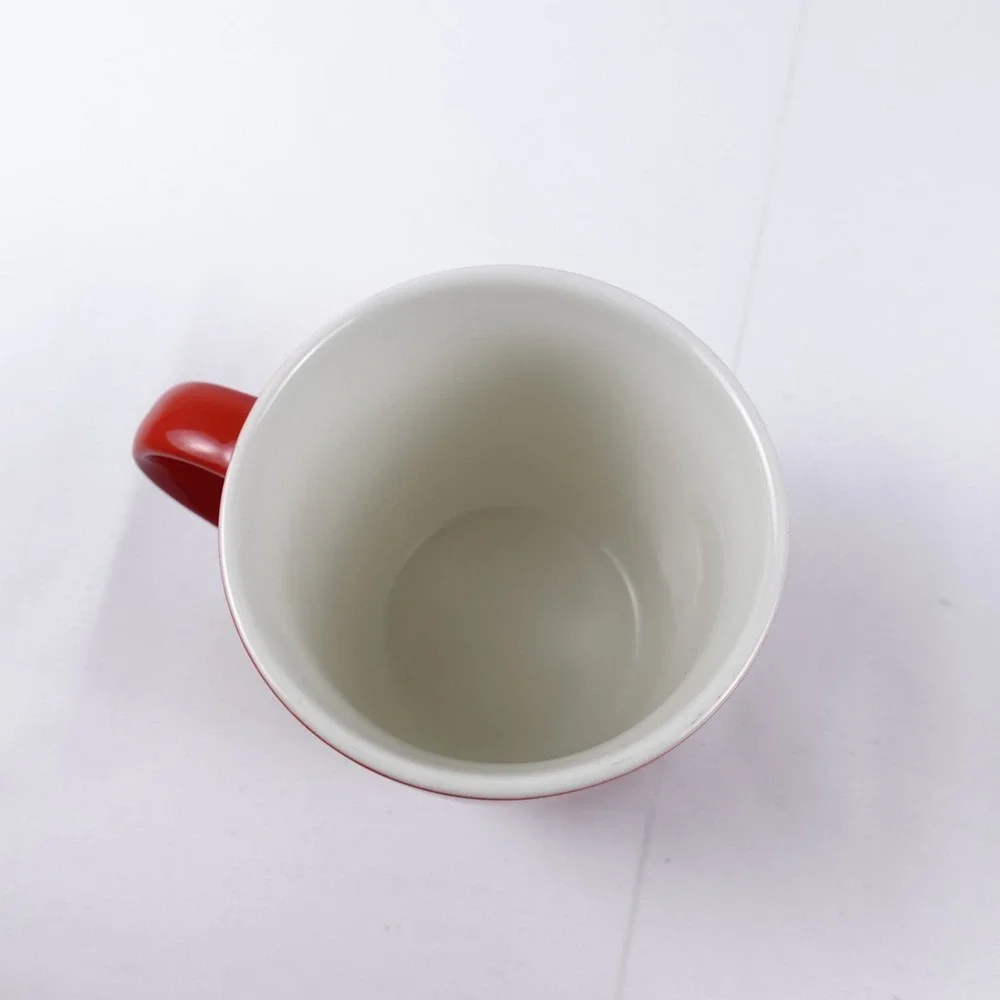 Starbucks 2020 Red Ceramic Coffee Mug Cup Mermaid Green Logo 12oz Holiday